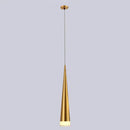 Modern black conical led pendant lamp for kitchen island