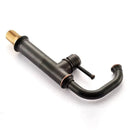 Modern black & copper basin faucet bathroom hot cold mixer tap