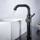 Modern black & copper basin faucet bathroom hot cold mixer tap