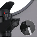 Modern black copper basin faucet with shower head bathroom mixer