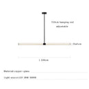 Modern black copper glass pendant dining room hanging lamp