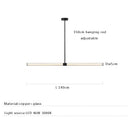 Modern black copper glass pendant dining room hanging lamp