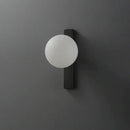 Modern black copper globe led wall sconce bedroom light