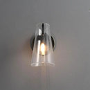 Modern black copper wall lamp bedroom glass sconce