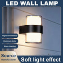 Modern black courtyard led wall light outdoor garden sconce