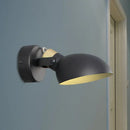 Modern black & cream adjustable wall sconce light bedroom lamp