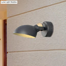 Modern black & cream adjustable wall sconce light bedroom lamp