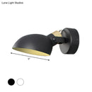 Modern black & cream adjustable wall sconce light bedroom lamp