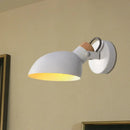 Modern black & cream adjustable wall sconce light bedroom lamp
