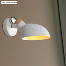 Modern black & cream adjustable wall sconce light bedroom lamp