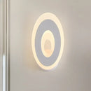 DecorBites™ Modern Disk LED Wall Sconce Light Fixture in Black/White with Warm/White Lighting