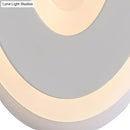 DecorBites™ Modern Disk LED Wall Sconce Light Fixture in Black/White with Warm/White Lighting