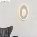 DecorBites™ Modern Disk LED Wall Sconce Light Fixture in Black/White with Warm/White Lighting
