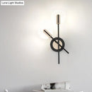 Modern black & cream warm white wall light living room sconce