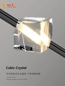 Modern black crystal bedroom pendant lights