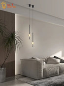 Modern black crystal bedroom pendant lights