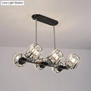 DecorBites™ Modern Conic Hanging Light Kit with Crystal Block - 4/6 Lights - Black