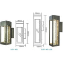 Modern black crystal bubble glass wall lamp garden light
