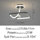 Modern black crystal chandelier living room white led ring light
