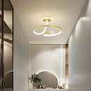 Modern black crystal chandelier living room white led ring light