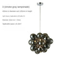 Modern black crystal grape chandelier dining room pendant light