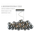 Modern black crystal grape chandelier dining room pendant light