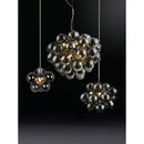 Modern black crystal grape chandelier dining room pendant light
