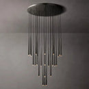 Modern black crystal led chandelier dining room pendant light