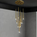 Modern black crystal led chandelier dining room pendant light