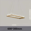 Modern black crystal led pendant light dining room chandelier