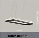 Modern black crystal led pendant light dining room chandelier
