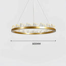 Modern black crystal led pendant light dining room chandelier