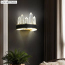 DecorBites™ Modern Black Crystal LED Wall Sconce Light - Icicle Shaped Wall Mount for Living Room