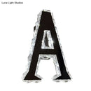 Modern black crystal letter a wall sconce bedroom white warm natural light