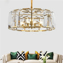 Modern black crystal pendant chandelier dining room luxe lighting