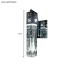 DecorBites™ Modern LED Crystal Wall Sconce in Warm/White - 2 Color Lights, Nickle Fixture