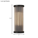 Modern black crystal rod wall lamp for living room 110v 240v