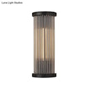 Modern black crystal rod wall lamp for living room 110v 240v
