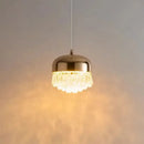 Modern black crystal tassel chandelier bedroom pendant light
