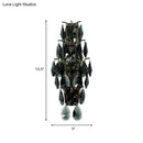 Modern black crystal wall sconce living room gem fixture