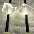 Modern black cube crystal pendant lamps for living room