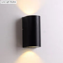Modern black cube led wall sconce porch light 110v-120v