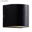 Modern black cube led wall sconce porch light 110v-120v