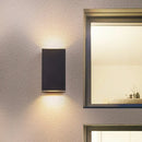 Modern black cube led wall sconce porch light 110v-120v