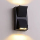 Modern black cube led wall sconce porch light 110v-120v