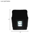 Modern black cubic led wall lamp bedroom projector light