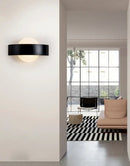 Modern black curved led wall light kitchen and dining fixture
