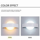 Modern black curved led wall light kitchen and dining fixture