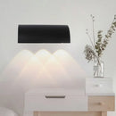 Black Curved Outdoor Lamp