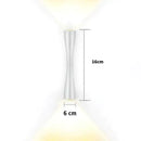 Modern black curved wall sconce outdoor waterproof porch light